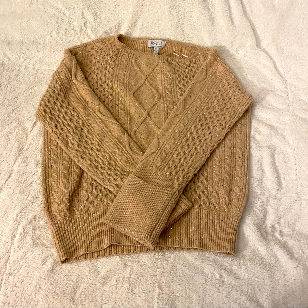 Sparkly gold sweater